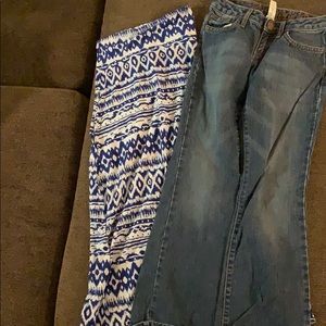 Girls size 7 bottoms